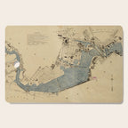 Vintage Map of The Charles River (1894) Cutting Board Gallery Image 1