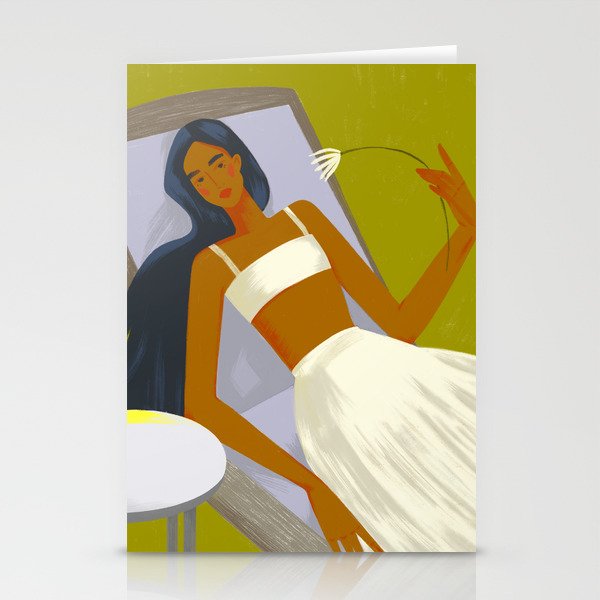 the girl is resting Stationery Card Gallery Image 1