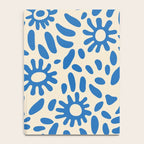 Abstract blue nature flower art pattern Notebook Gallery Image 4