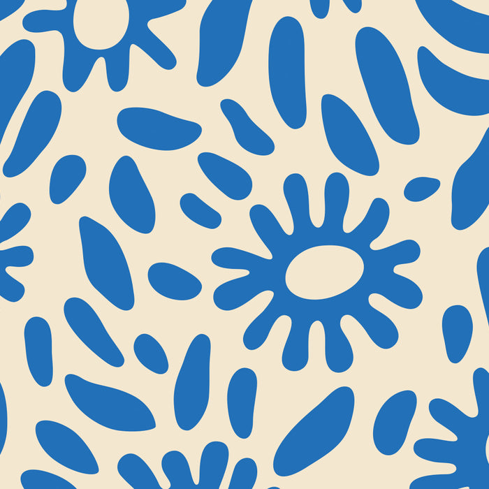 Abstract blue nature flower art pattern Coffee Mug Gallery Image 2