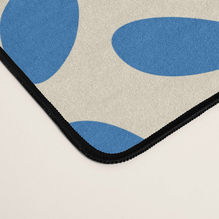 Abstract blue nature flower art pattern Desk Mat Gallery Image 4