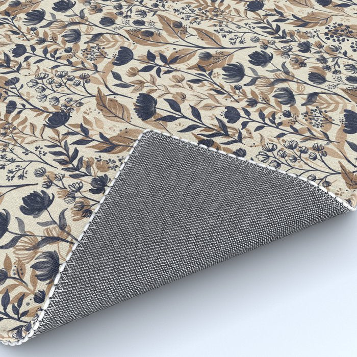 Moody Blooms Dark Neutral Rug Gallery Image 4