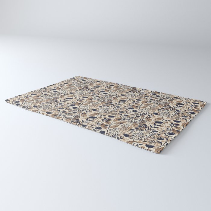 Moody Blooms Dark Neutral Rug Gallery Image 3