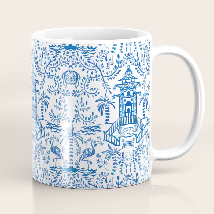 Coastal Chinoiserie  Coffee Mug Gallery Image 1