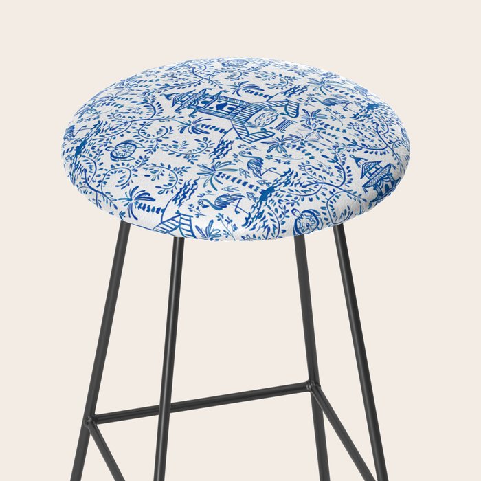 Coastal Chinoiserie  Stool Gallery Image 2