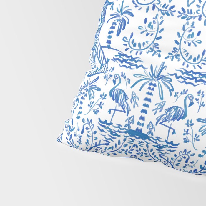Coastal Chinoiserie  Pillow Sham Gallery Image 4