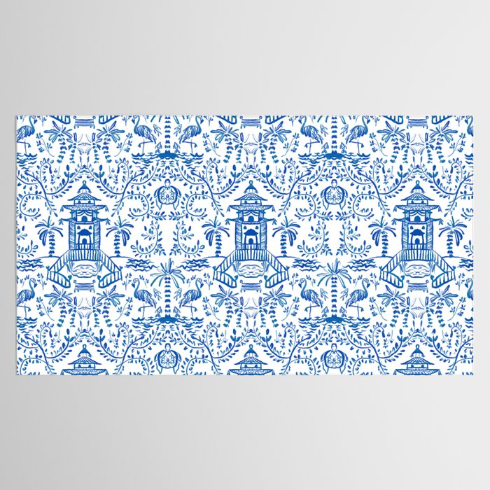 Coastal Chinoiserie  Tablecloth Gallery Image 2
