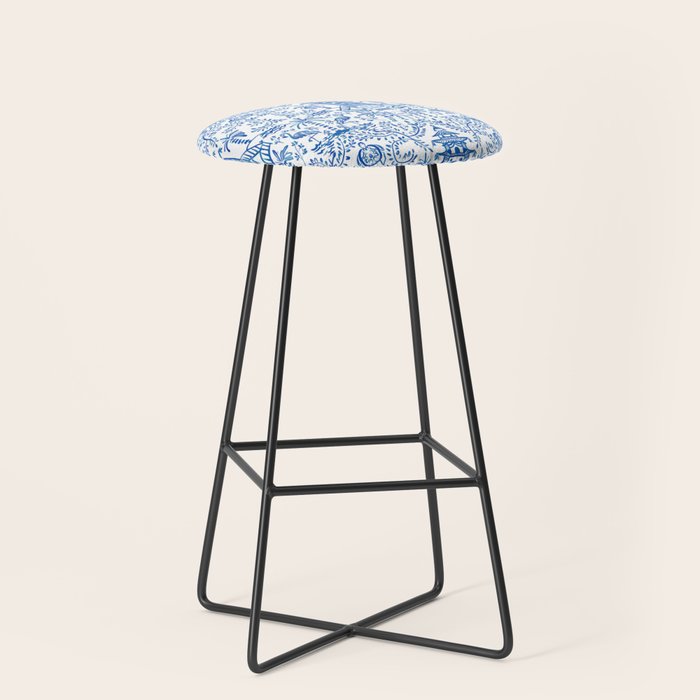 Coastal Chinoiserie  Stool Gallery Image 1
