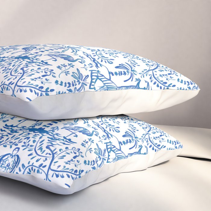 Coastal Chinoiserie  Pillow Sham Gallery Image 3