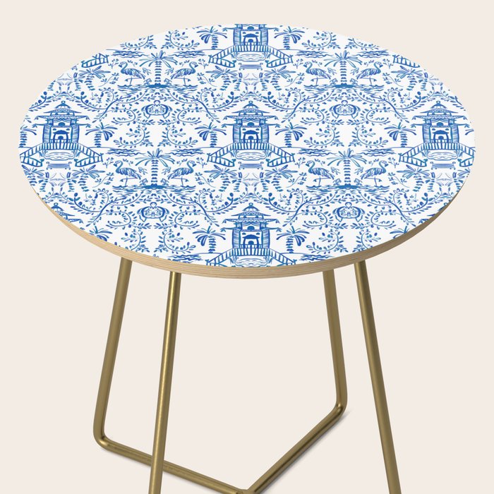 Coastal Chinoiserie  Side Table Gallery Image 2