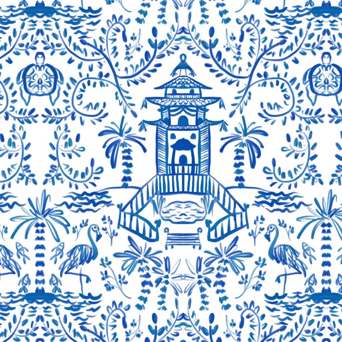 Coastal Chinoiserie  Coffee Mug Gallery Image 2