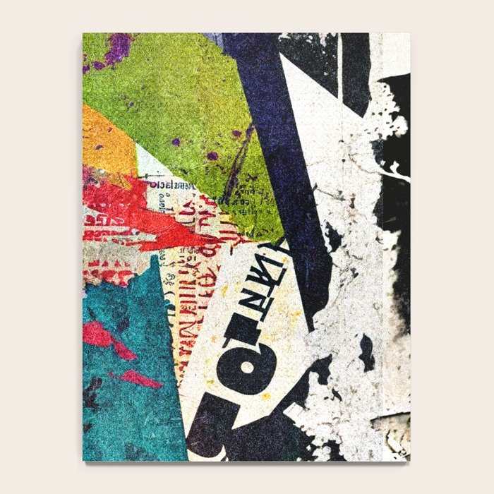 Urban Industrial Graffiti-Inspired Collage Art Aesthetic Abstract Notebook Gallery Image 4