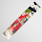 Urban Industrial Graffiti-Inspired Collage Art Aesthetic Abstract Table Runner Gallery Image 3