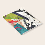 Urban Industrial Graffiti-Inspired Collage Art Aesthetic Abstract Notebook Gallery Image 2