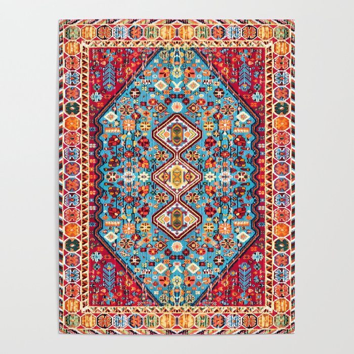 Colorful Kaleidoscope: Vintage Bohemian Moroccan Art Poster Gallery Image 4