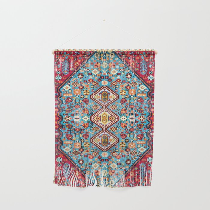 Colorful Kaleidoscope: Vintage Bohemian Moroccan Art Wall Hanging Gallery Image 1