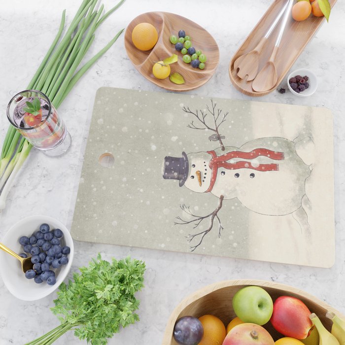 The Snowman  Cutting Board Gallery Image 2
