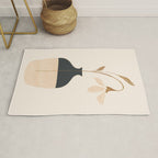 Minimal Abstract Art Vase Flower 3a Rug Gallery Image 1