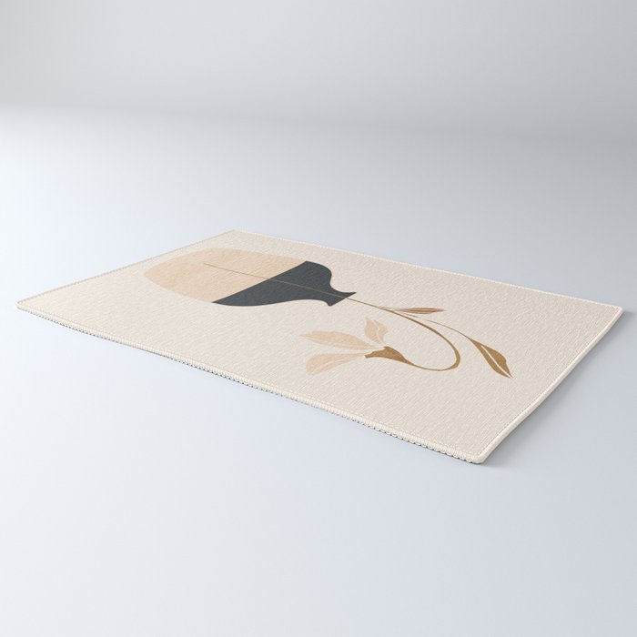 Minimal Abstract Art Vase Flower 3a Rug Gallery Image 3