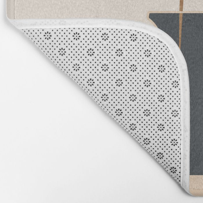 Minimal Abstract Art Vase Flower 3a Bath Mat Gallery Image 2