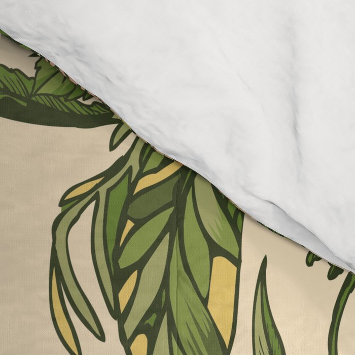 Botanical Pug Comforter Gallery Image 4