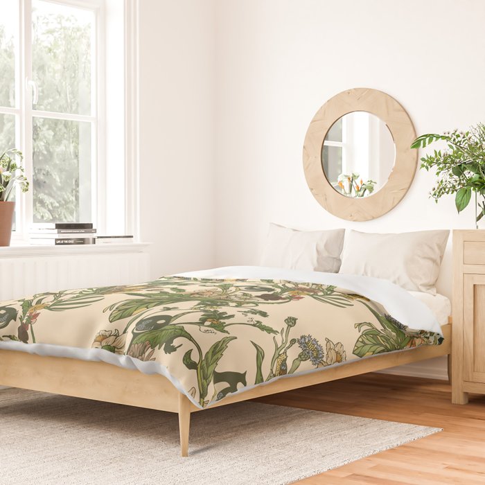 Botanical Pug Duvet Cover Gallery Image 2