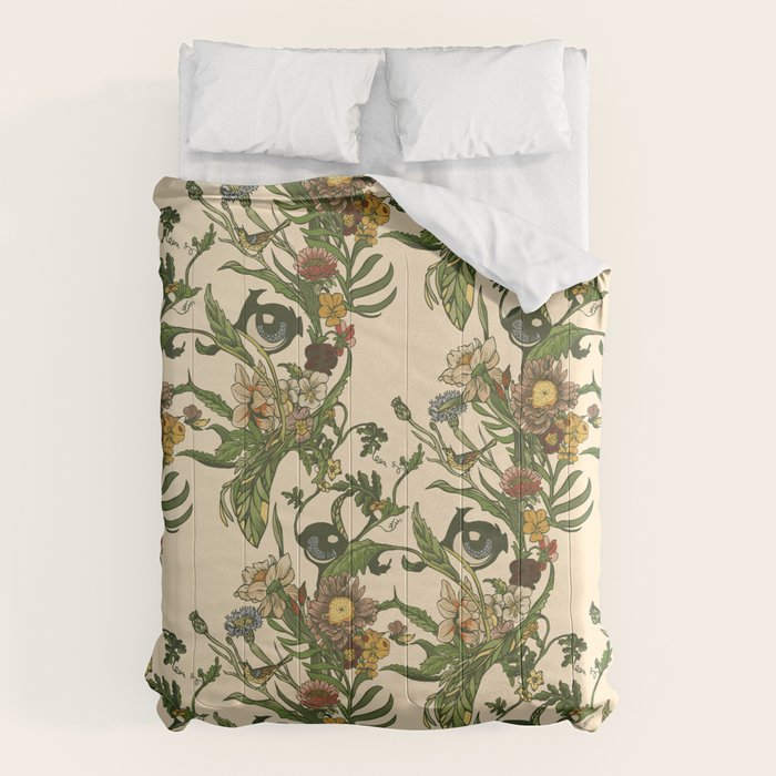 Botanical Pug Comforter Gallery Image 6