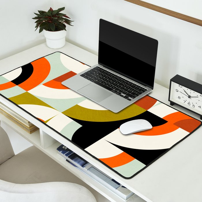 think big 6 mid century modern Desk Mat Gallery Image 2
