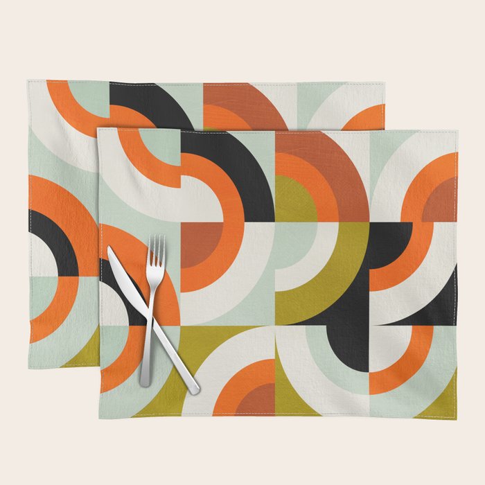 think big 6 mid century modern Placemat Gallery Image 1
