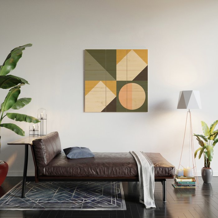 Mid Century 28B Wood Wall Art Gallery Image 2