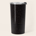 lines (black & pink) Travel Mug Gallery Image 2