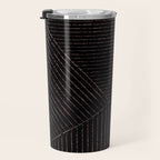 lines (black & pink) Travel Mug Gallery Image 3