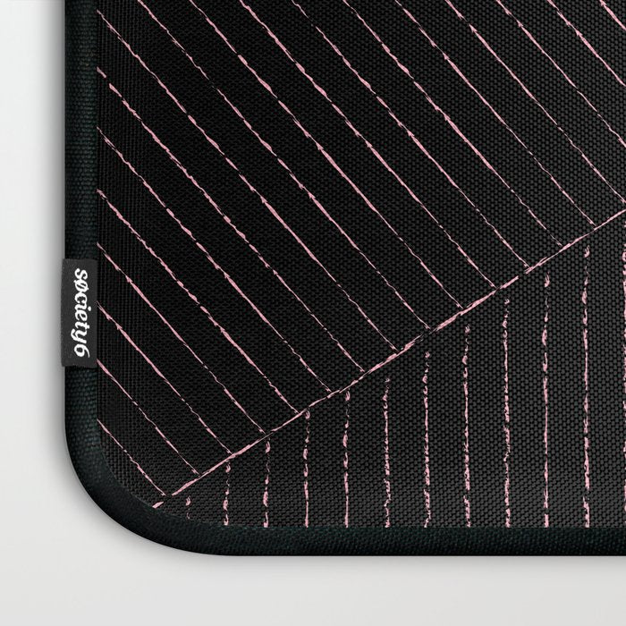 lines (black & pink) Laptop Sleeve Gallery Image 3