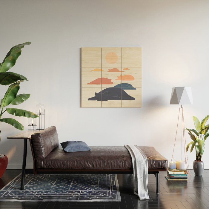 Cat Landscape 159 Wood Wall Art Gallery Image 2