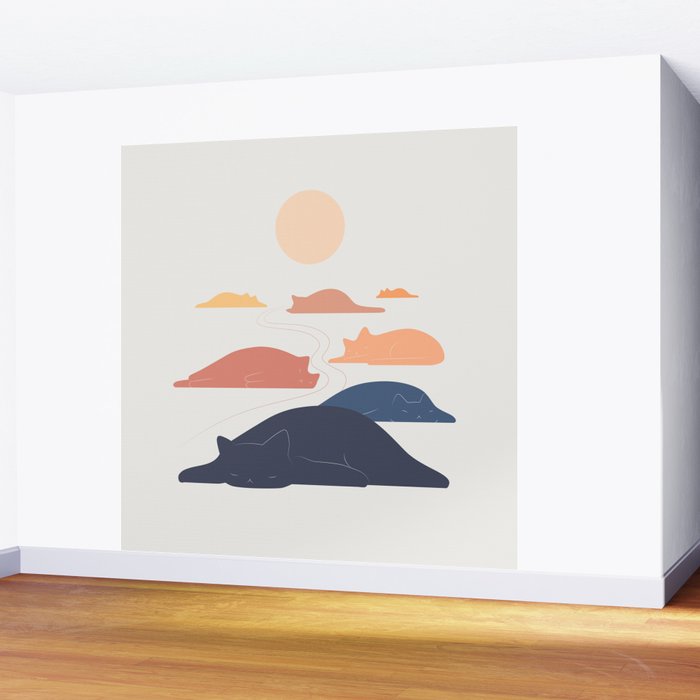 Cat Landscape 159 Wall Mural Gallery Image 2