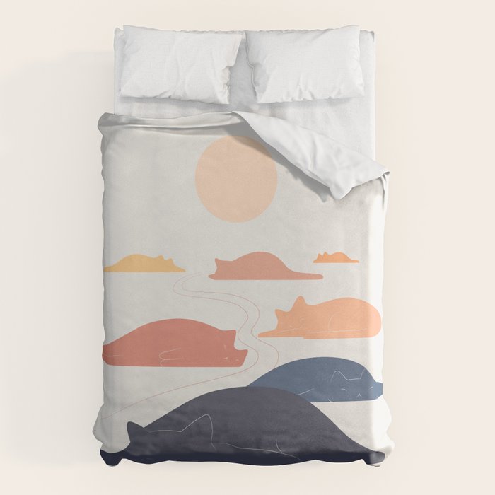 Cat Landscape 159 Duvet Cover Gallery Image 6
