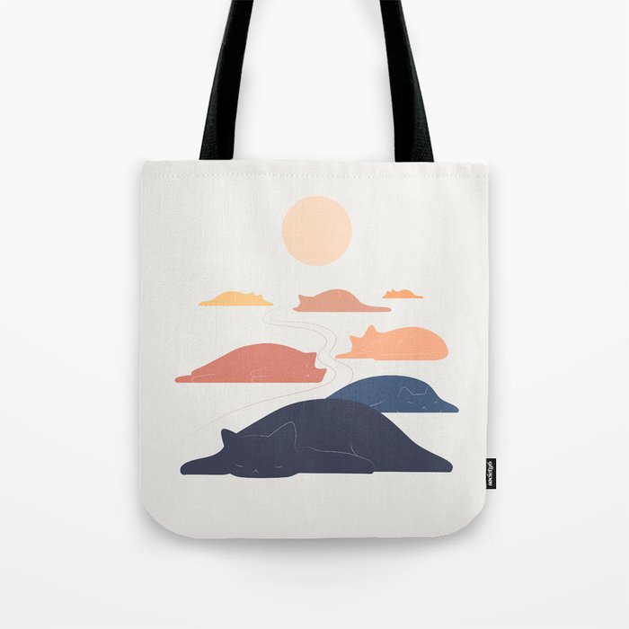 Cat Landscape 159 Tote Bag Gallery Image 1