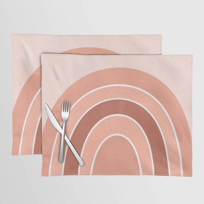 Rainbow arc - neutrals Placemat Gallery Image 1
