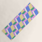 Cuboid Geometric Abstract Shapes Pattern XXXVII Yoga Mat Gallery Image 1