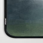 Valley Living - Gray Blue Navy Indigo Grass Green Abstract Painting Wall Art Prints, Nature Horizon Laptop Sleeve Gallery Image 3