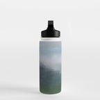 Valley Living - Gray Blue Navy Indigo Grass Green Abstract Painting Wall Art Prints, Nature Horizon Water Bottle Gallery Image 3