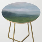 Valley Living - Gray Blue Navy Indigo Grass Green Abstract Painting Wall Art Prints, Nature Horizon Side Table Gallery Image 2
