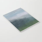 Valley Living - Gray Blue Navy Indigo Grass Green Abstract Painting Wall Art Prints, Nature Horizon Notebook Gallery Image 3