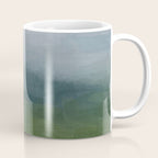 Valley Living - Gray Blue Navy Indigo Grass Green Abstract Painting Wall Art Prints, Nature Horizon Coffee Mug Gallery Image 1