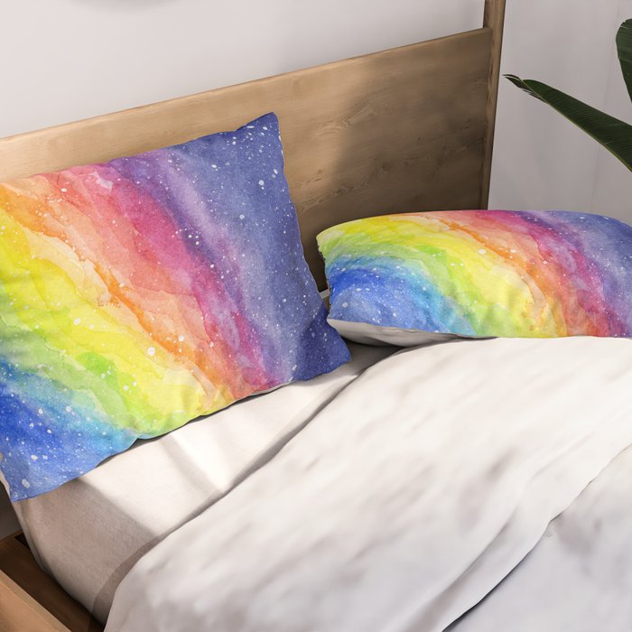 A Rainbow in Space Pillow Sham Gallery Image 2