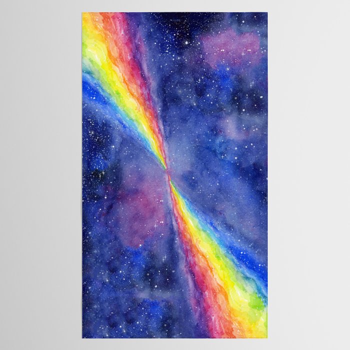A Rainbow in Space Tablecloth Gallery Image 2