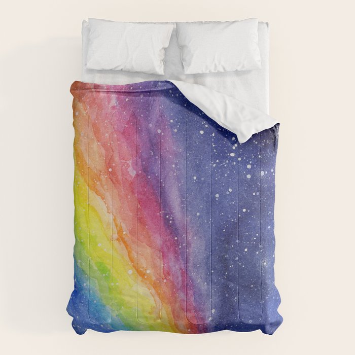A Rainbow in Space Comforter Gallery Image 1