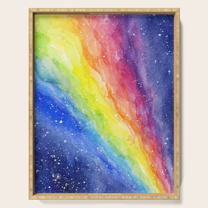 A Rainbow in Space Serving Tray Gallery Image 1