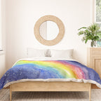A Rainbow in Space Duvet Cover Gallery Image 3