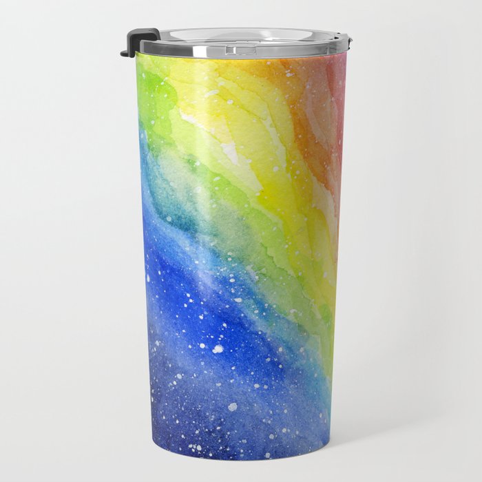 A Rainbow in Space Travel Mug Gallery Image 3